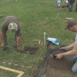 Volunteers leading the excavation
