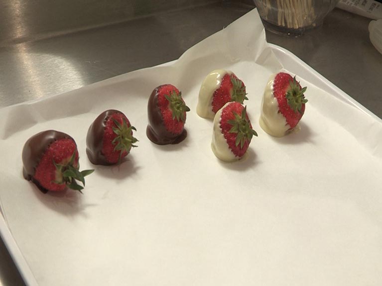chocolate dipped strawberrys Notts TV News The heart of Nottingham