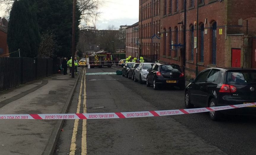 Russell-Street-Nottingham-police-fire