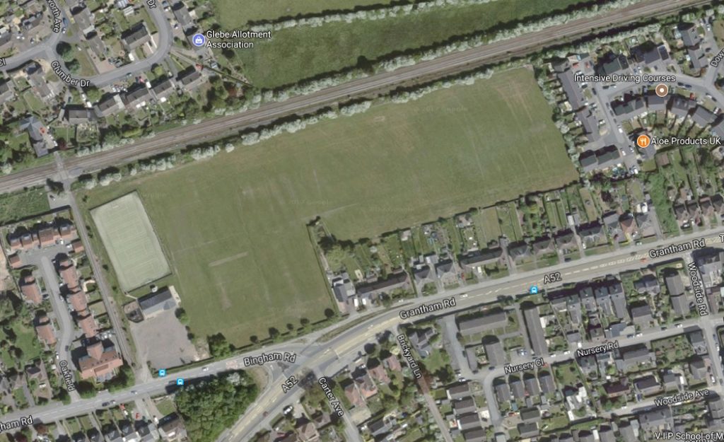 Travellers leave RadcliffeonTrent playing fields leave less than two