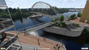 The proposed bridge over the River Trent (NCC)