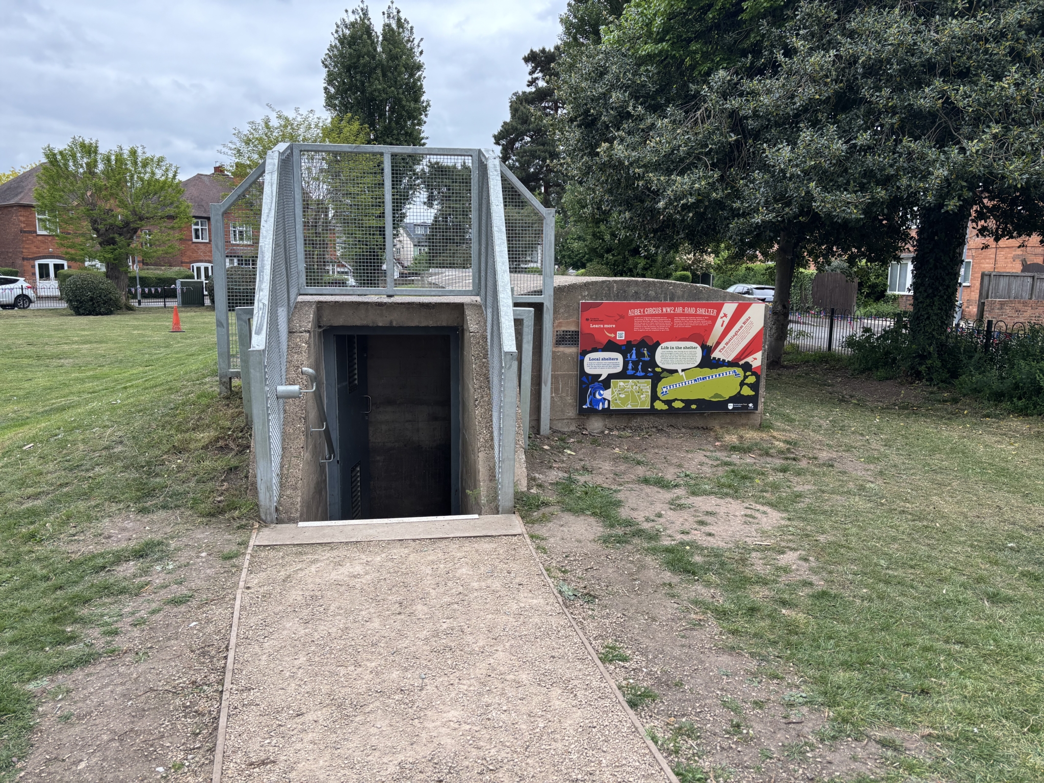 Restored air raid shelter hosts West Bridgford school children to ...