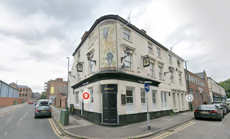 The Vine Inn, located along Handel Street [Google]
